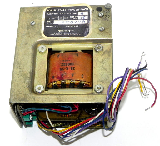 BIF BMB-188250-8 SOLID STATE POWER PACK P/S-117V 60HZ INTRV. SEC. 15