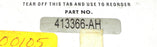NIB RELIANCE ELECTRIC 413366-AH BRAKE COIL 413366AH