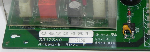 MARKEM 0672481 PC CONTROL BOARD 3312360 0515E REV. E