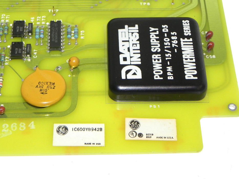 GE FANUC IC600YB942B OUTPUT MODULE 44A717106-010 W/ IC600FP941 FRONT COVER