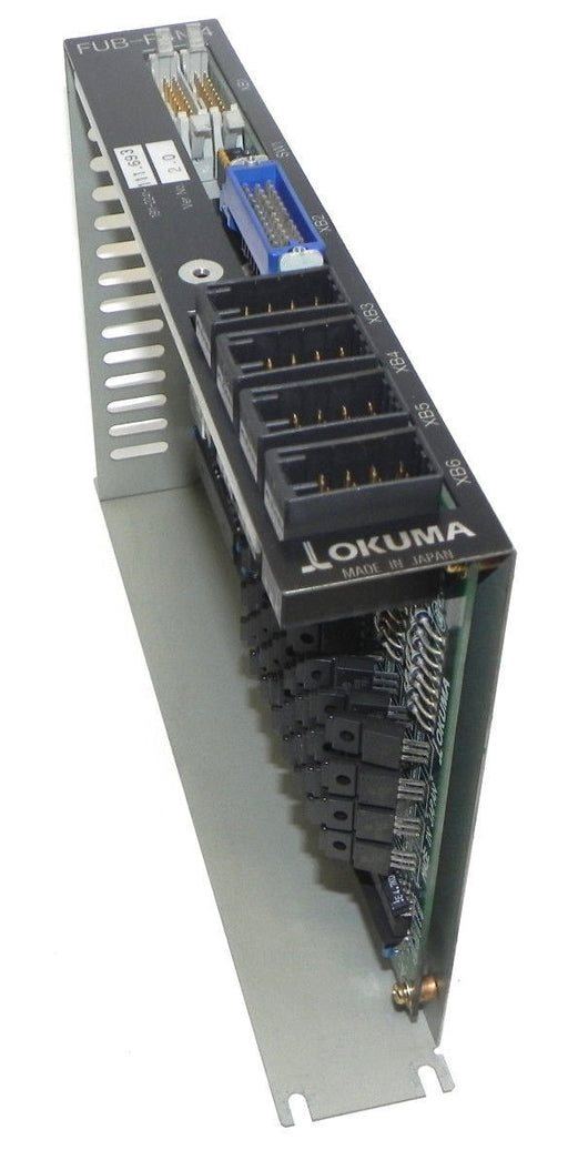 OKUMA E4809-045-174 PC BOARD W/MULTIPLE COMPONENTS FUB-P4M4, 1911-2241-111.693
