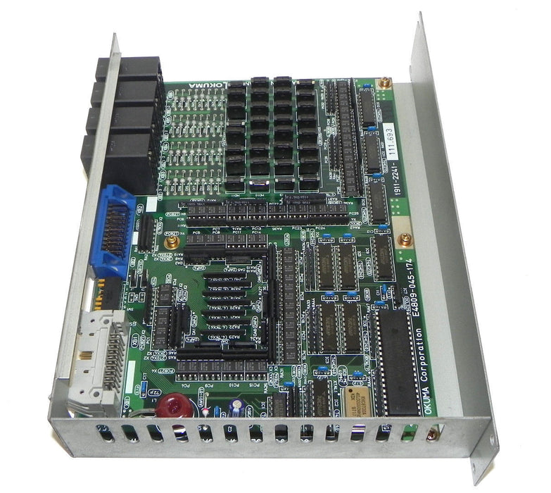 OKUMA E4809-045-174 PC BOARD W/MULTIPLE COMPONENTS FUB-P4M4, 1911-2241-111.693