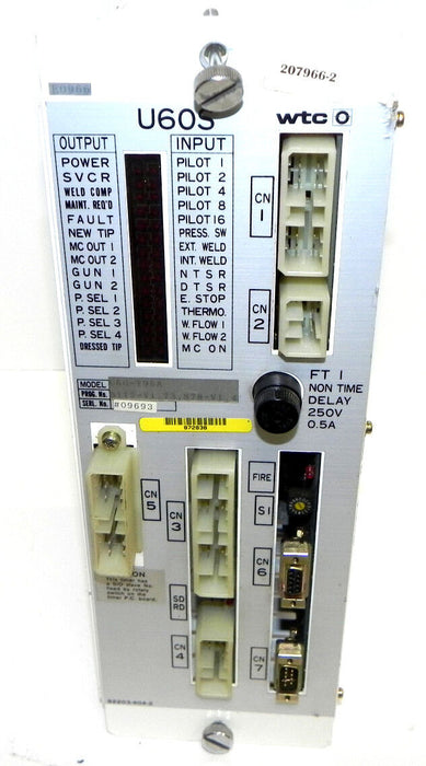 WELDING TECHNOLOGY CORP. U60-T95A TIMER FOR WELDING CONTROL U60T95A