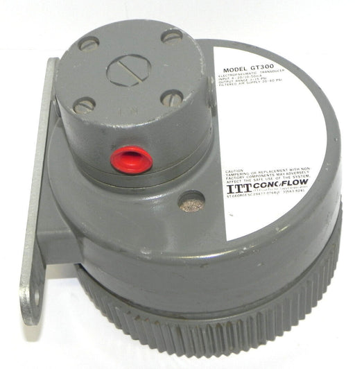 ITT CONOFLOW MODEL GT3000 ELECTROPNEUMATIC TRANSDUCER OUTPUT RANGE 3-15 PSI