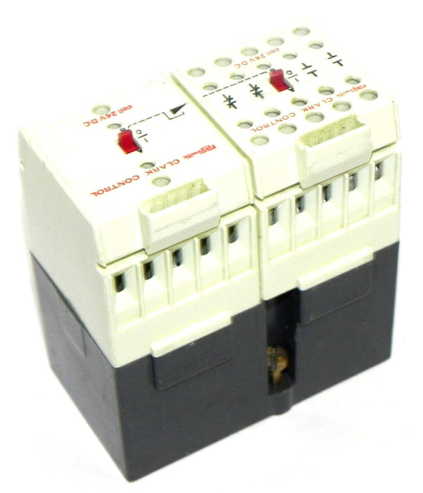 AO SMITH CLARK 2K220-024 TYPE SM RELAY, COIL 24V DC, 250 VOLTS DC MAX, 0.35A