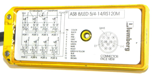 LUMBERG ASB 8/LED 5/4-14/RS120M DISTRIBUTION BOX MICRO 8PORT