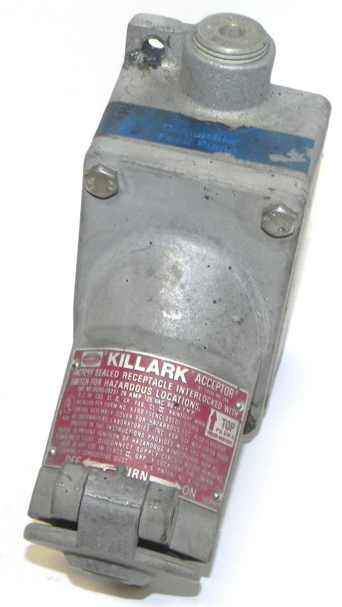 HUBBELL UGR020231 KILLARK ACCEPTOR 20AMO, 125VAC, 60HZ, 1 H.P. UGR020
