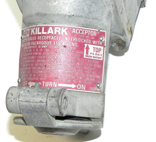 HUBBELL UGR02-0231 KILLARK ACCEPTOR 20AMO, 125VAC, 60HZ, 1 H.P. UGR020231