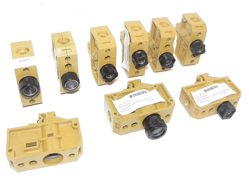 LOT OF 9 WEIDMULLER TERMINAL FUSE HOLDER SAKS4, 16A, 400V, 10MM2