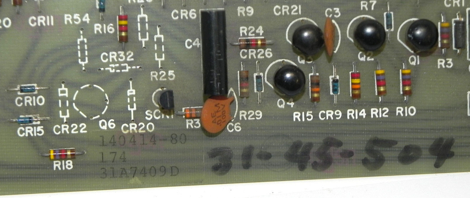 CONTACT MONITOR 31A6188A BOARD 140414-80 174, 31A7409D