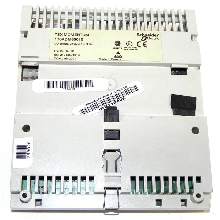 SCHNEIDER AUTOMATION TSX MOMENTUM 170ADM35010 I/O BASE WITH 170NEF11021