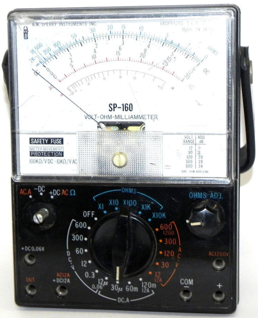 A.W. SPERRY INSTRUMENTS INC. SP-160 VOLT-OHM-MILLIAMMETER SP160