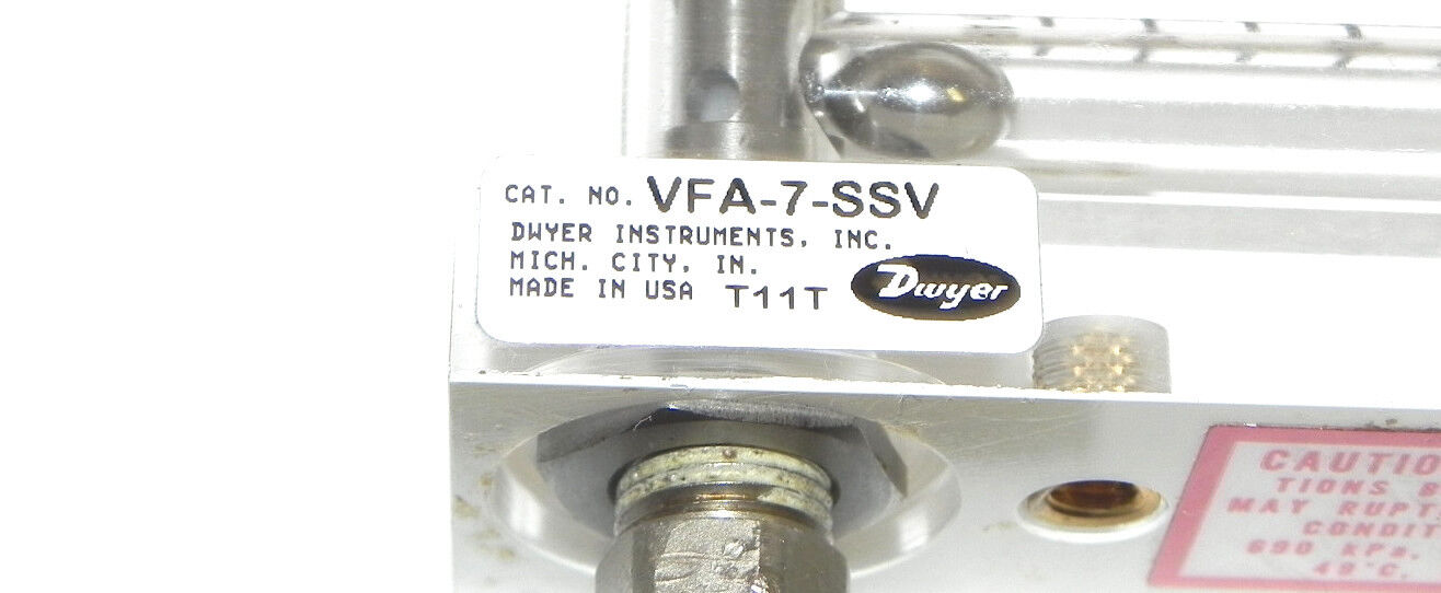 DWYER VFA-7-SSV VISI FLOAT FLOW METER VFA7SSV