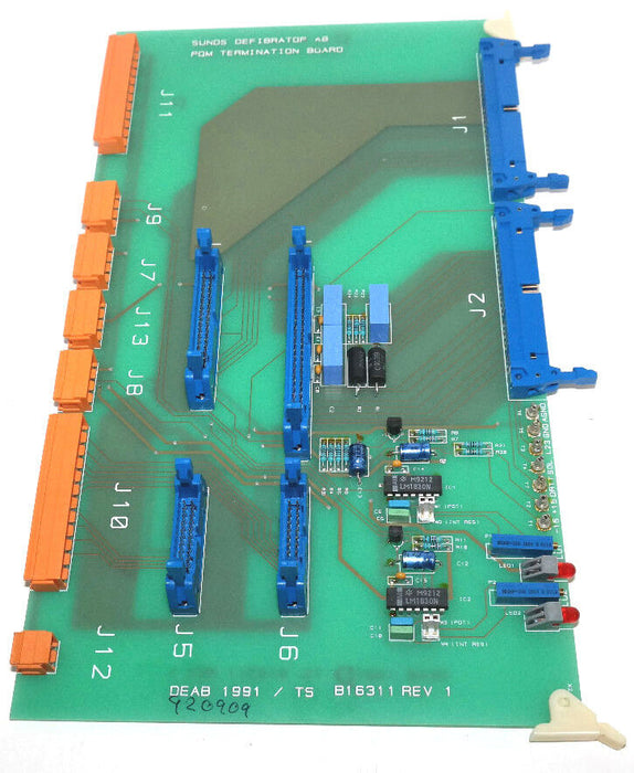 SUNDS DEFIBRATOR AB PQM TERMINATION BOARD DEAB 1991 / TS B16311 REV 1, 9007750
