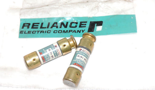 LOT OF 2 NEW RELIANCE ELECTRIC ECNR-1-6/10 CLASS RK5 FUSES 250V OR LESS A.C.