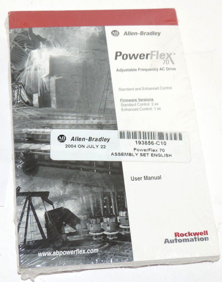 NEW ALLEN BRADLEY 193856-C10 USER MANUAL FOR POWERFLEX 70 AC DRIVE