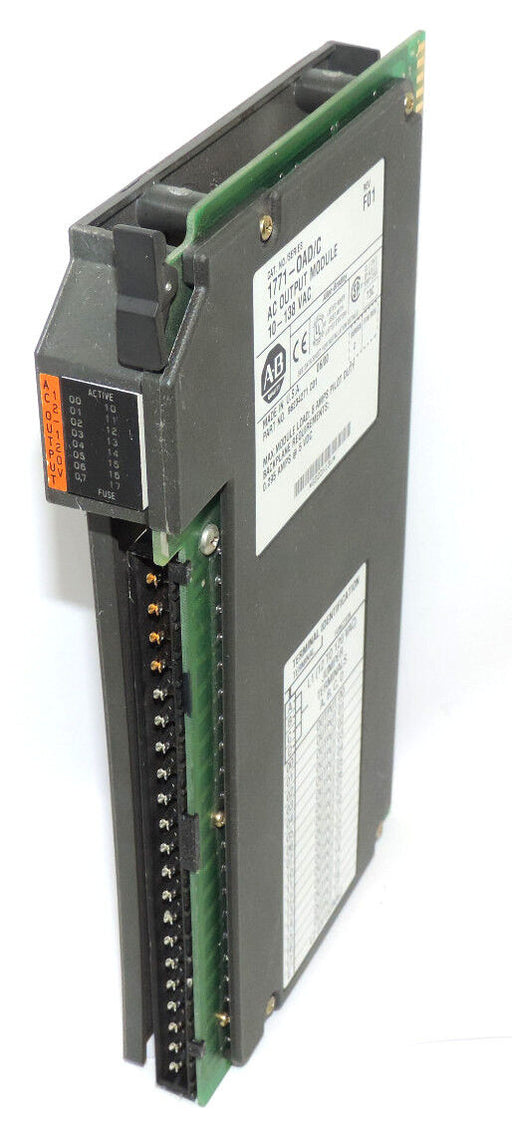 ALLEN BRADLEY 1771-OAD/C REV. F01 AC OUTPUT MODULE SER. C P/N: 96234271 C01