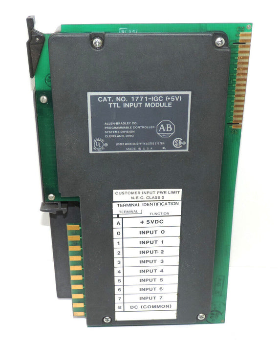 ALLEN BRADLEY 1771-IGC (+5V) TTL INPUT MODULE 1771IGC