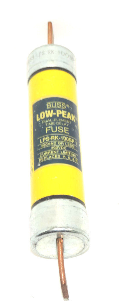 BUSSMANN LPS-RK-100SP LOW-PEAK DUAL ELEMENT TIME-DELAY FUSES LPSRK100SP