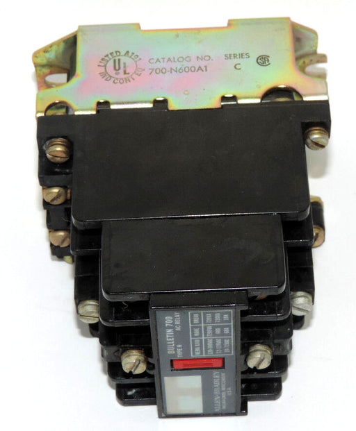 ALLEN BRADLEY 700-N600A1 INDUSTRIAL RELAY 700N600A1 SER. C WITH 84AB86 COIL