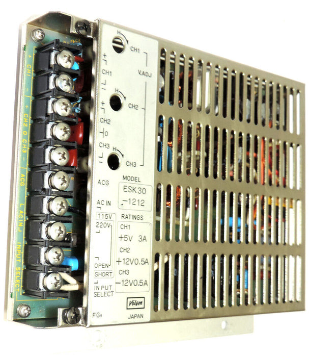 VOLGEN ESK30-1212, 3-CHANNEL POWER SUPPLY 0500084D K, SNT-T8V