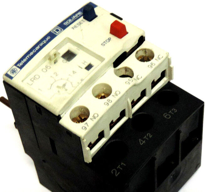TELEMECANIQUE LRD-06 BIMETALLIC OVERLOAD RELAY LRD06