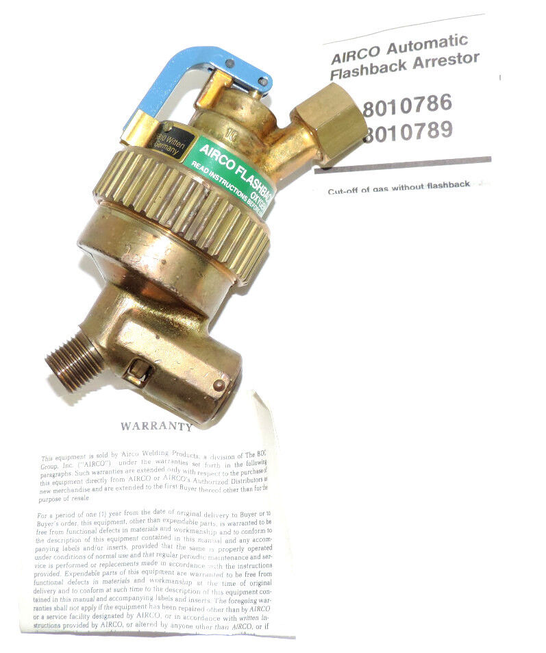 NEW CONCOA 8010786 FLASHBACK ARRESTOR 145 PSI MAX  801 0786 801-0786