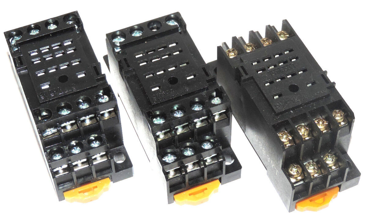 LOT OF 3, OMRON PYF14A RELAY SOCKETS
