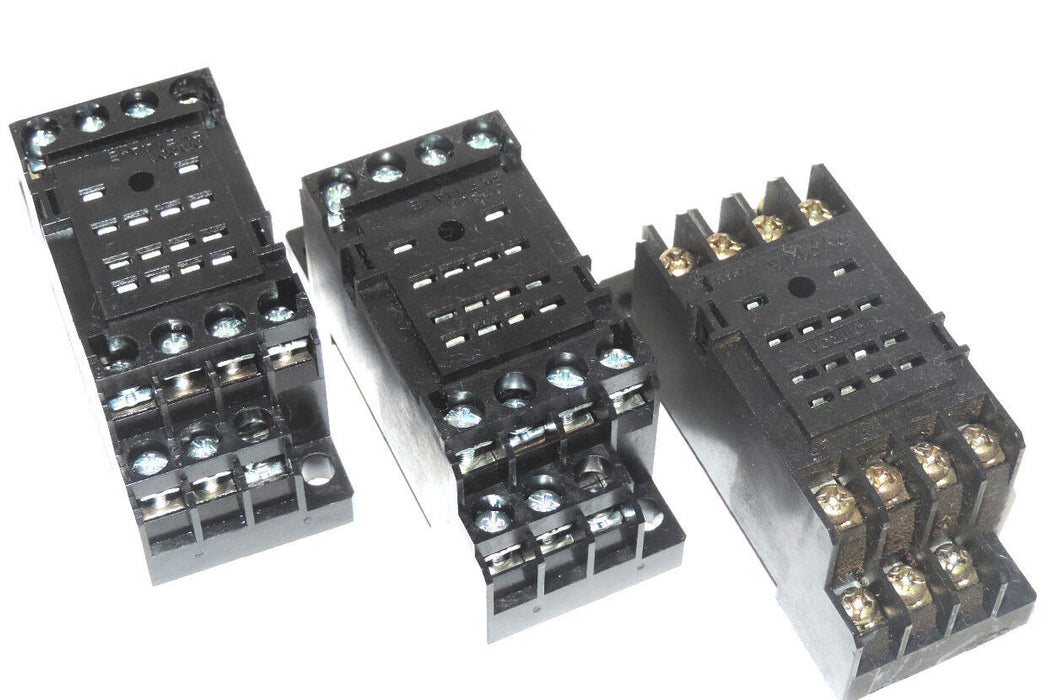 LOT OF 3, OMRON PYF14A RELAY SOCKETS