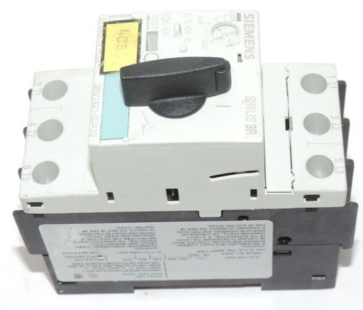 SIEMENS 3RV1421-0DA10 CIRCUIT BREAKER STARTER 6AMP 3POLE 600V, 3RH11221BB40