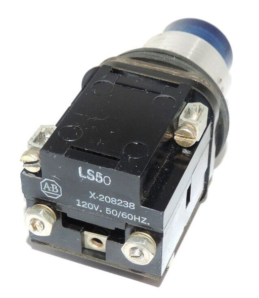 ALLEN BRADLEY 800T-PT16 PUSH BUTTON 600 VAC MAX WITH X-208238, 120 V, 50/60 HZ