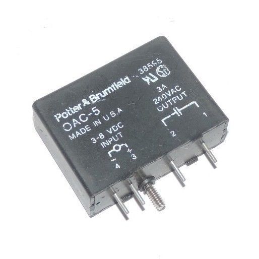 LOT OF 2 POTTER & BRUMFIELD OAC-5 I/O MODULES 3A, 240VAC OAC5