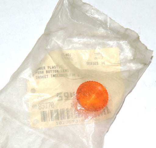 NEW SQUARE D 9001-A7 AMBER PLASTIC PUSH BUTTON LENS 9001A7, SERIES H