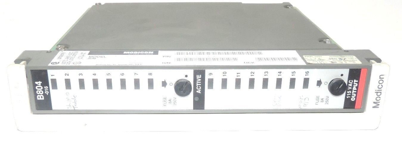 MODICON AS-B804-016 115VAC OUTPUT MODULE ASB804016