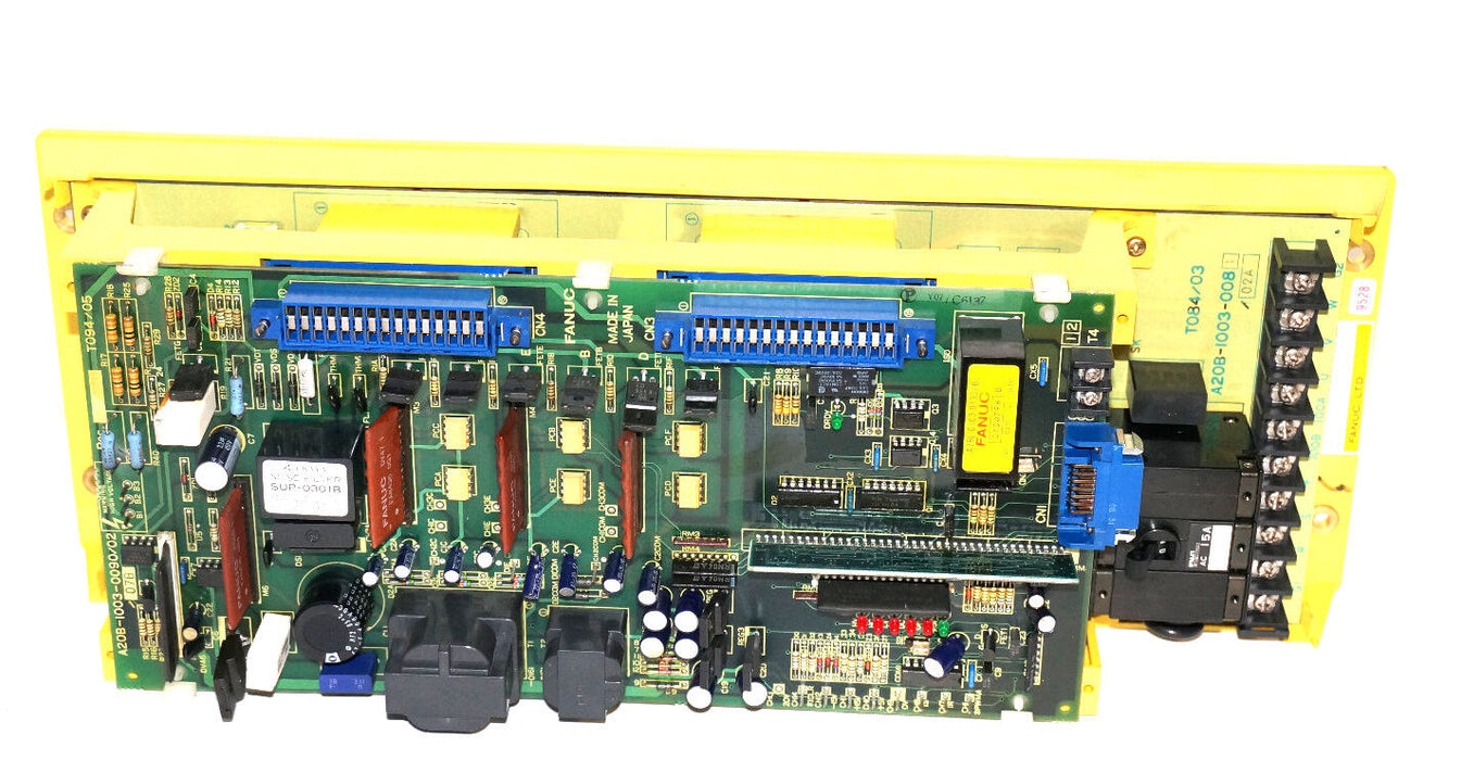 FANUC A06B-6058-H005 SERVO AMPLIFIER AC DRIVE W/ A20B-1003-0090/02/07B BOARD