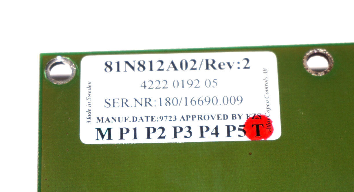 ATLAS COPCO 81N812A02 REV. 2 FOKUS 2000 W/O DISPLAY 4222 0192 05