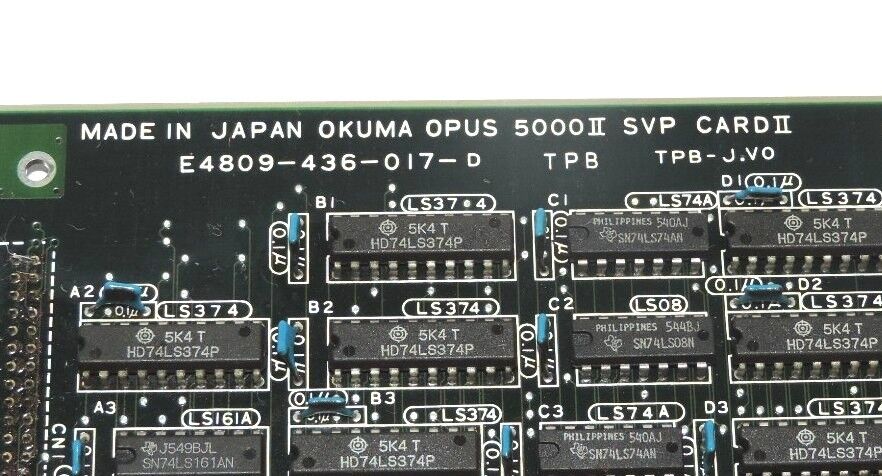 OKUMA E4809-436-017-D OPUS 5000 II SVP CARD, E4809436017D