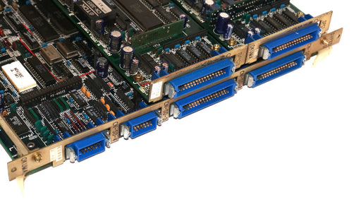 OKUMA E4809-045-109-C OPUS 5000-II SVP BOARD W/ 2 E4809-045-110-C SPC1 BOARDS