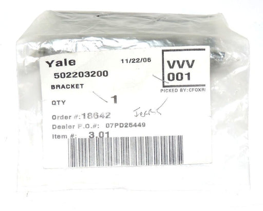 YALE 502203200 FORKLIFT BRACKET