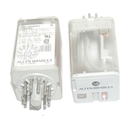 LOT OF 2 ALLEN BRADLEY 700-HA33A1 RELAYS 700HA33A1, 120VAC, SER. A