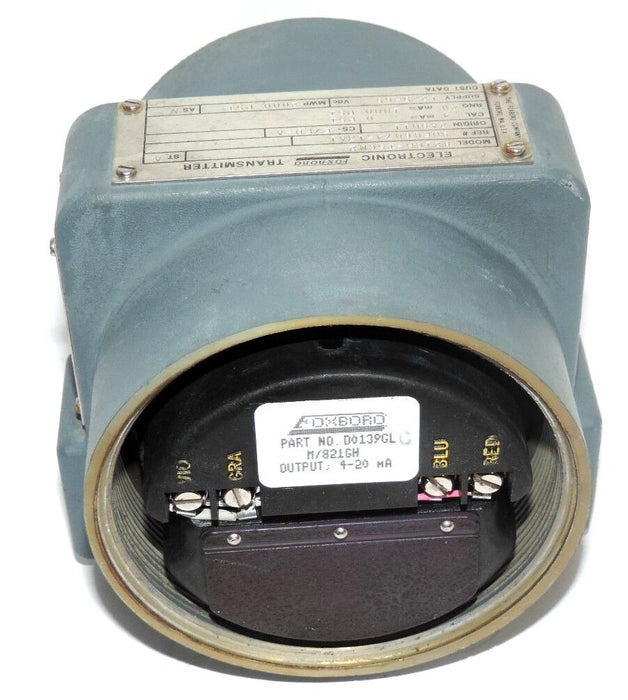 FOXBORO 821GH-ISCM2 ELECTRONIC TRANSMITTER W/ D0139GLCM/821GH, D0139GL