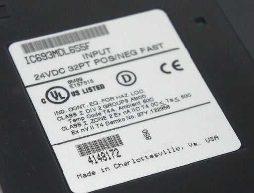 GE FANUC IC693MDL655F INPUT MODULE 32PT, 24 VDC, POS/NEG FAST