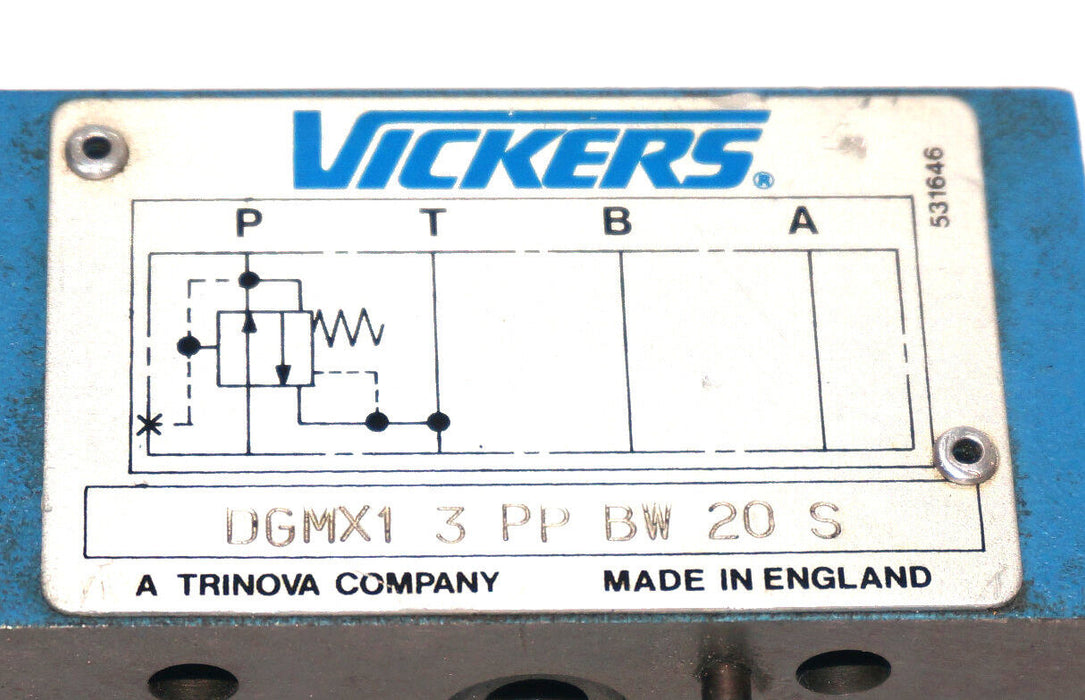 VICKERS DGMX1-3-PP-BW-20-S PRESSURE RELIEF VALVE DGMX13PPBW20S