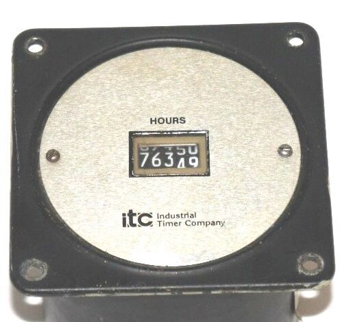 INDUSTRIAL TIMER COMPANY C-25A ELAPSED TIME INDICATOR 120 V, 60 HZ, C25A