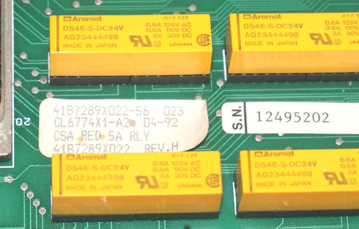 FISHER CONTROLS 41B7289X022-56 RELAY OUTPUT BOARD CL6774X1-A2 REV. H 41B7289X022