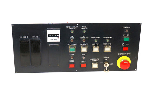 FANUC A05B-2045-C122 OPERATOR PANEL W/ A20B-1003-0040/02B BOARD, TH1346 METER