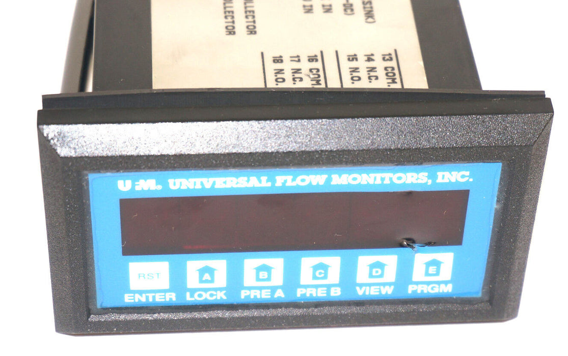 UNIVERSAL FLOW MONITORS M140RAL1 LCD MONITOR, 500 PSI