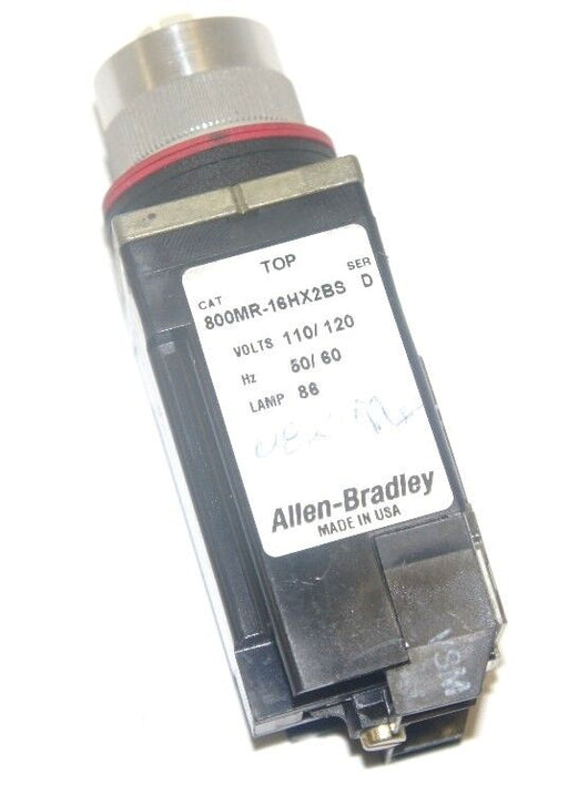 ALLEN BRADLEY 800MR-16HX2BS SELECTOR SWITCH 800MR16HX2BS, LAMP 86, SER. D