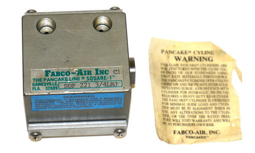 FABCO-AIR INC. SQF 221 3/4LRJ PANCAKE CYLINDER SQF22134LRJ