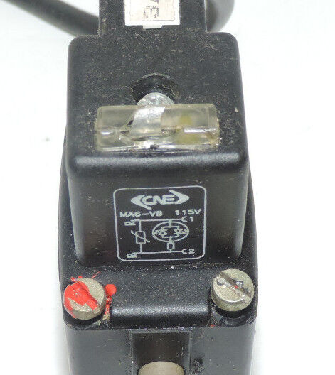 LOT OF 6 BURKERT 0331 SOLENOID VAVLVES WITH CNE MA6-V5 CONNECTOR CABLES